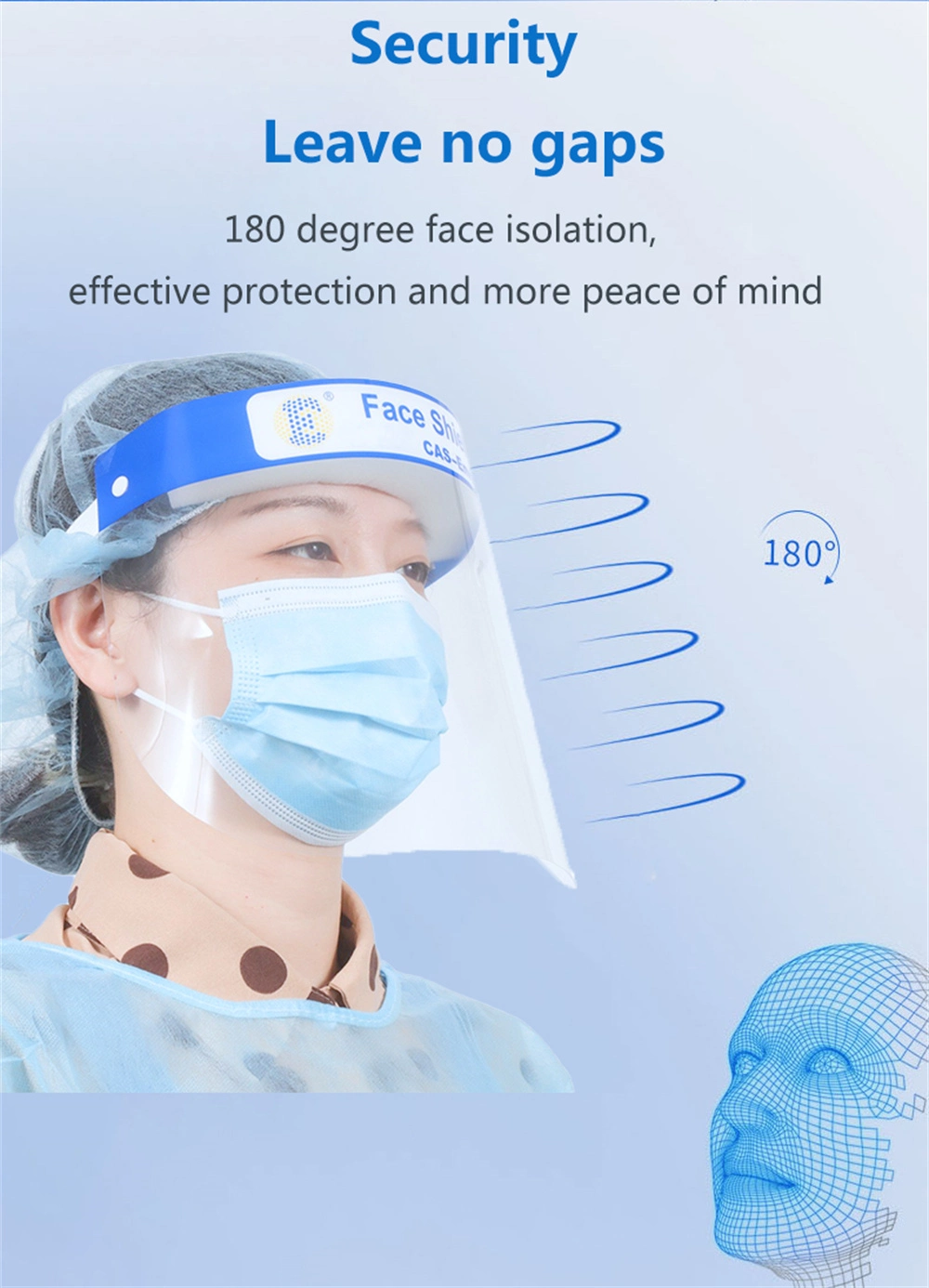 Anti-Fog Face Shield Mask Protective Head-Mounted Gas Mask Designer Face Mask